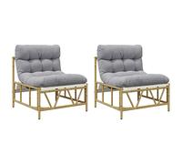 vidaXL Asientos de exterior Gris claro Acero Silla de exterior Recliner moderno 75 x 75 x 71 cm