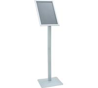 vidaXL: Atril para carteles, color plateado, 32 x 27 x 119 cm, hierro fundido