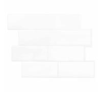 vidaXL Azulejo de metro 10 pcs 29 x 21 cm Poliuretano y PET