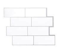 vidaXL Azulejo de metro 10 pcs Gris 29 x 21 cm Poliuretano y PET
