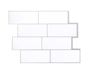 vidaXL Azulejo de metro 10 pcs Gris 29 x 21 cm Poliuretano y PET