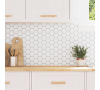 vidaXL Azulejo hexagonal 20 pcs Gris 30 x 30 cm Poliuretano y PET