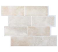 vidaXL Azulejo para metro, 20 unidades, mármol beige, 29 x 21 cm