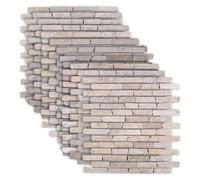 vidaXL: Azulejos de mosaico color crema, 30 x 30 cm, mármol