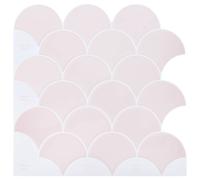vidaXL Baldosa de Escama de Pescado 10 pcs Rosa claro 30 x 30 cm