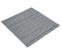 vidaXL: Baldosa de moqueta gris claro con rayas, 50 x 50 cm, pack de 20 unidades.