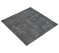 vidaXL: Baldosa de moqueta, gris oscuro, 50 x 50 cm, 36 unidades, fabricada con polipropileno y betún