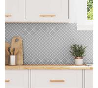 vidaXL Baldosa Lanturn 10 pcs Gris 27 x 27 cm Poliuretano y PET