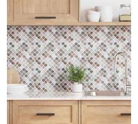 vidaXL Baldosa Lanturn 20 pcs Beige 27 x 27 cm Poliuretano y PET