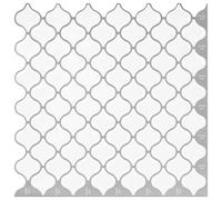 vidaXL, baldosas decorativas "Lanturn", 20 unidades, color blanco, 27 x 27 cm, fabricadas en poliuretano y PET