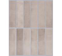 vidaXL, baldosas rectangulares, 20 unidades, color beige café, 29 x 23 x 0,08 cm