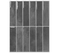vidaXL, baldosas rectangulares, 20 unidades, color gris, 29 x 23 x 0,08 cm