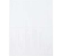 vidaXL, baldosas rectangulares, 50 unidades, color blanco, 29 x 23 x 0,08 cm