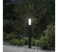 vidaXL Baliza de luz de 80 cm, color negro, IP44