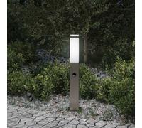 vidaXL Baliza luminosa con sensor de 50 cm, acero inoxidable, IP44
