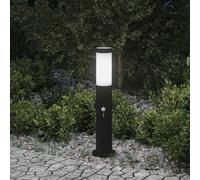 vidaXL Baliza luminosa con sensor de 50 cm, acero inoxidable, IP44
