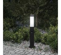 vidaXL Baliza luminosa con sensor de 50 cm, color negro, IP44