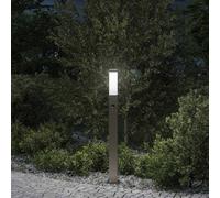 vidaXL Baliza luminosa con sensor de 80 cm, acero inoxidable, IP44