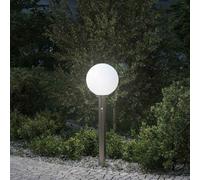 vidaXL Baliza luminosa con sensor de 80 cm, acero inoxidable, IP44