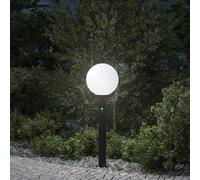 vidaXL Baliza luminosa con sensor de 80 cm, color negro, IP44