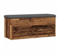 vidaXL Banco almacenaje Madera de ingeniería Madera Vieja 102x42x45 cm, Banco, Banco Zapatero, Asiento para Pasillo, Banco de Pasillo