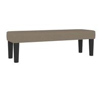 vidaXL Banco Asiento Sala Salón Estar Pasillo Entrada Adorno Decoració Habitación Mueble Dormitorio Terraza Balcón Tela Gris Taupe 100x30x30 cm