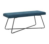 vidaXL Banco Azul 110 x 40 x 45 cm Terciopelo