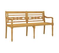 vidaXL Banco Batavia madera maciza de teca 150 cm