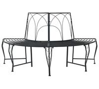 vidaXL Banco Baumbank, 4 plazas, 160 x 80 x 89 cm, acero, color
