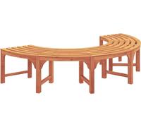 vidaXL Banco Baumbank para 4 personas, 210 x 80 x 45 cm, fabricado en madera de eucalipto maciza