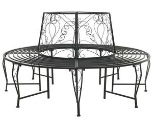 vidaXL Banco circular de acero , para 8 personas, diámetro 160 cm, altura 89 cm