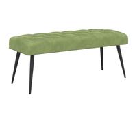vidaXL Banco con tapicería con Botones Verde Claro 110 x 40 x 46 cm