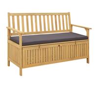 vidaXL Banco de almacenamiento 2 -Seater 120 x 63 x 84 cm Rectangular