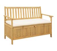 vidaXL Banco de almacenamiento 2 -Seater 120 x 63 x 84 cm Rectangular
