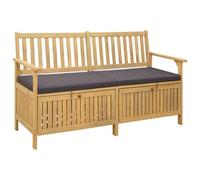 vidaXL Banco de Almacenamiento 2 -Seater 148 x 63 x 84 cm Rectangular