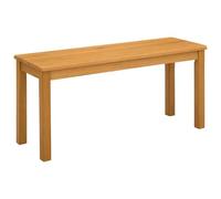 vidaXL - Banco de comedor (95 x 32 x 45 cm, madera de roble macizo, banco rectangular moderno para cocina, comedor, diseño minimalista de madera maciza, arce sin respaldo