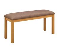 vidaXL - Banco de comedor (95 x 32 x 45 cm, madera de roble macizo, banco rectangular moderno para cocina, comedor, diseño minimalista de madera maciza, arce sin respaldo