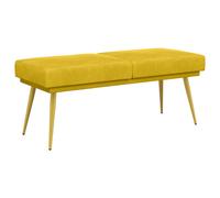 vidaXL Banco de Doble Capa Amarillo 120 x 45 x 46 cm