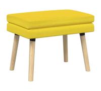 vidaXL Banco de Doble Capa Amarillo Claro 60 x 40 x 46 cm Tela