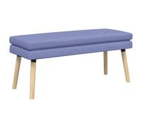 vidaXL Banco de Doble Capa Azul jeans 110 x 40 x 47 cm Tela