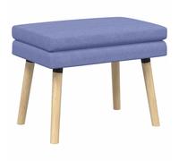 vidaXL Banco de Doble Capa Azul jeans 60 x 40 x 46 cm Tela