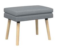 vidaXL Banco de Doble Capa Gris Claro 60 x 40 x 46 cm Tela
