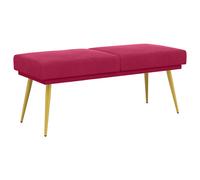 vidaXL Banco de Doble Capa Rojo vino 120 x 45 x 46 cm