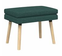 vidaXL Banco de Doble Capa Verde oscuro 60 x 40 x 46 cm Tela