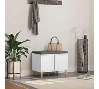 vidaXL Banco de entrada 60 x 38 x 46 cm Madera Ingenierizada y Tela