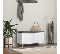 vidaXL Banco de entrada 80 x 38 x 46 cm Madera Ingenierizada y Tela