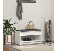 vidaXL Banco de entrada 83 x 38 x 45 cm Madera Ingenierizada y Tela