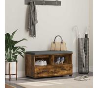 vidaXL Banco de entrada Roble Ahumado 80 x 38 x 46 cm