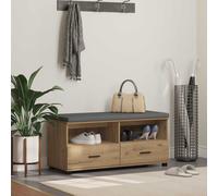 vidaXL Banco de entrada Roble artisan 100 x 38 x 46 cm