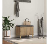 vidaXL Banco de entrada Roble artisan 60 x 38 x 46 cm